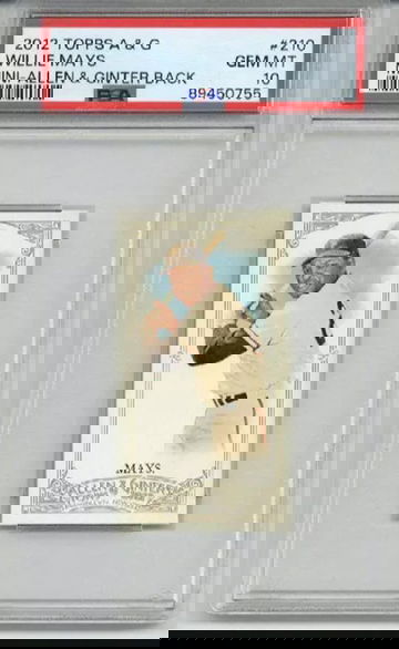 2012 TOPPS ALLEN & GINTER MINI A&G BACK #210 WILLIE MAYS GIANTS PSA 10 LOW POP