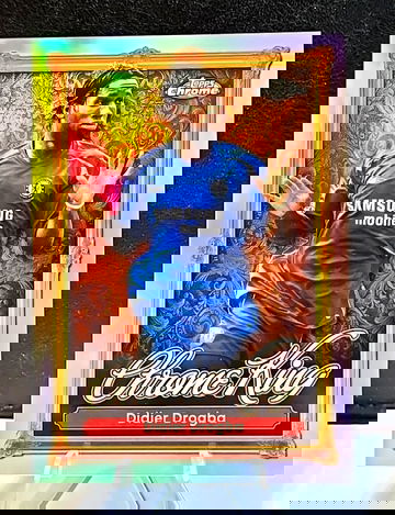 2025-26 Topps Premier League EPL  Didier Drogba  Chrome King  CK7  Chelsea SP 