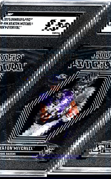 2023 Donruss Optic Hidden Potential Keaton Mitchell #HP-KM RC SGC 9.5