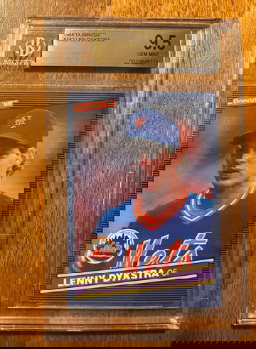 1986 Donruss Lenny Dykstra  RC ROOKIE #482 BGS 9.5 LOW POP 1/7 NY METS