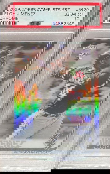 PSA 10 2019 Topps Complete Set Eloy Jimenez Chrome #670