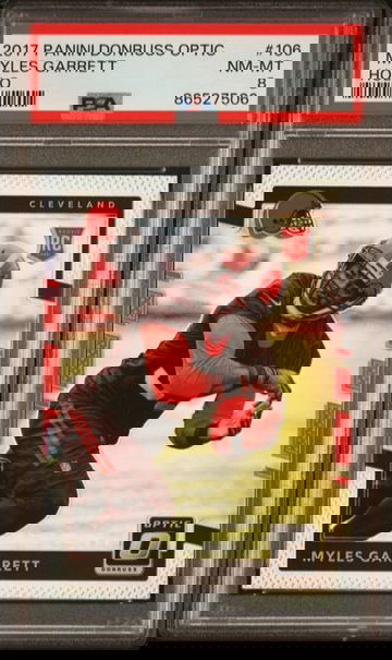 2017 Optic HOLO MYLES GARRETT RC PSA 8