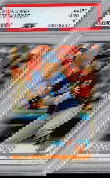 2019 TOPPS #475 PETE ALONSO PSA 9 RC