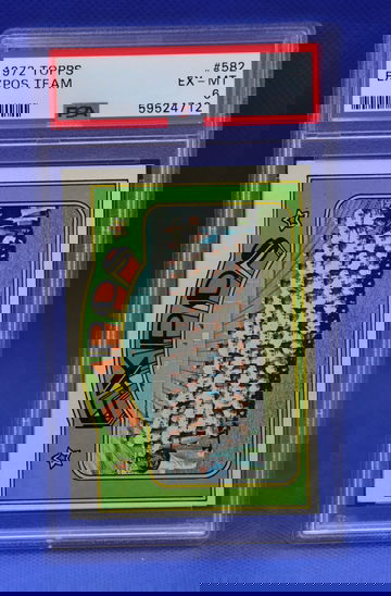 1972 Topps Expos Team #582 PSA 6 