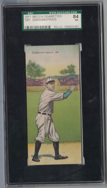 1911 Mecca Cigarettes T201 Donovan / Stroud SGC 84 Nr Mt