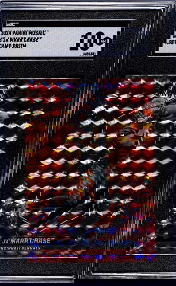 2024 Panini Mosaic #45 Ja'Marr Chase Red Camo Prizm SGC 10