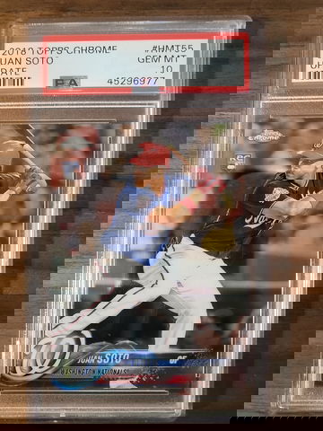 2018 Topps Chrome Update Target Exclusive HMT #55 Juan Soto  RC PSA 10 Gem-Mint 