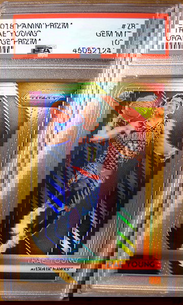 Trae Young 2018 Prizm #78 Orange /49 PSA 10 Gem Mint