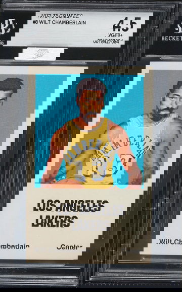 1972 Comspec Basketball Wilt Chamberlain MBA SILVER BGS 4.5 VG-EX+