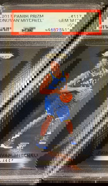 Donovan Mitchell 2017 Panini Prizm PSA 10 RC 