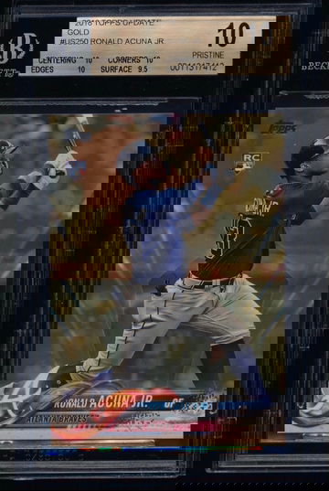 Ronald Acuna 2018 Update Gold RC BGS 10