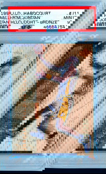 1998 Upper Deck Hardcourt Jordan Holding Court Reggie Miller Bronze /230 PSA 9