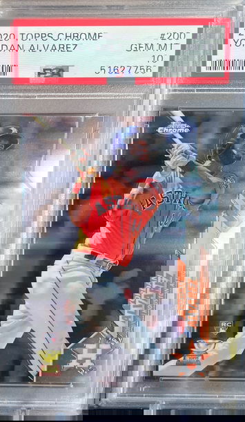 2020 Yordan Alvarez Topps Chrome RC PSA 10