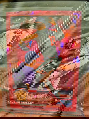 2023 Topps Chrome Sapphire Vaughn Grissom Padparadscha True #1/1 RC