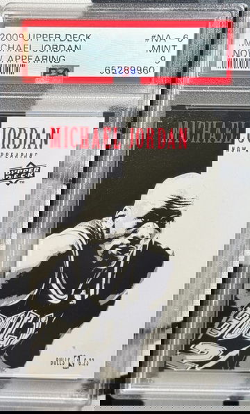 2009 UPPER DECK NOW APPEARING MICHAEL JORDAN PSA 9