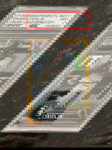 2016 Bowman Chrome Prospects Fernando Tatis Jr Gold Refractor /50 PSA 9