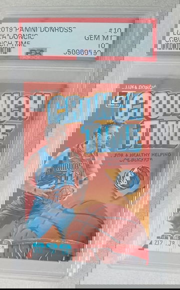 2019 Panini Donruss Crunch Time #10 Luka Doncic SP Insert PSA 10 gem mint