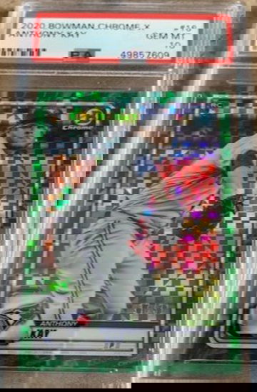 2020 Bowman Chrome X Green Xfractor Refractor - Anthony Kay RC - PSA 10 Gem Mint GM