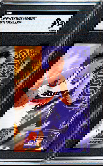 1996-97 SKYBOX PREMIUM #227 STEVE NASH SGC 9 MT ROOKIE RC