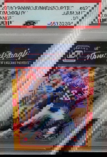 2016 Optic Tom Brady Orange /199 PSA 10