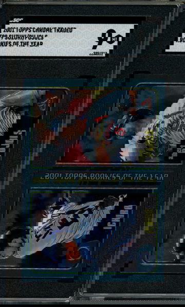 2001 Topps Chrome Traded Ichiro/Pujols #T99 SGC Mint 9