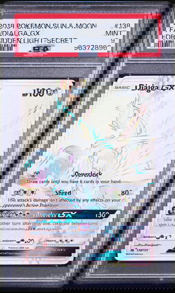 2018 Pokémon Forbidden Light Dialga Secret Rare #138