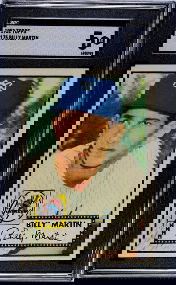 1952 Topps #175 Billy Martin SGC 5