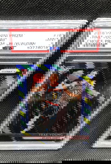 2018 panini prizm PSA 9 Trae young choice red yellow green 