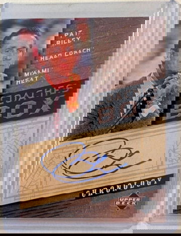 Pat Riley 2006-07 Upper Deck Chronology Coaches Box Auto /50