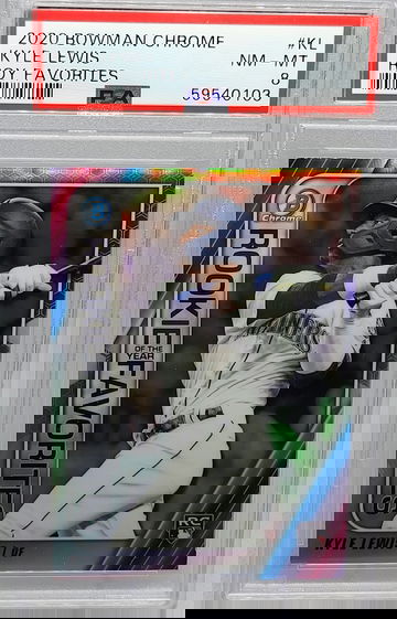 2020 Bowman Chrome #KL Kyle Lewis ROY Favorites PSA 8