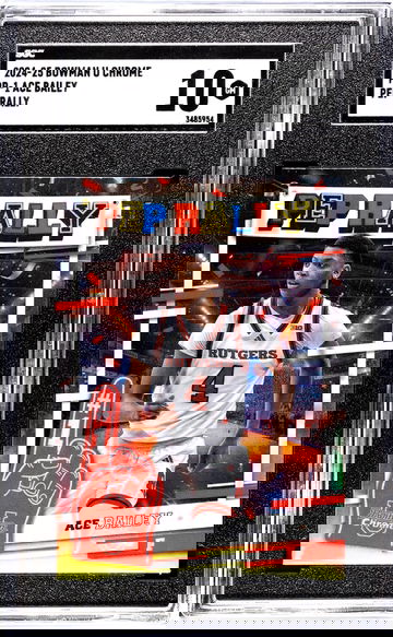 2024-25 Bowman U Chrome #PR-1 Ace Bailey Pep Rally SGC 10