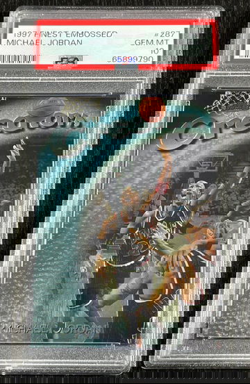 Michael Jordan 1997 Finest Embossed Creators #287 PSA Gem Mint 10