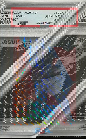 2020 D’Andre Swift Red Mosaic PSA 10