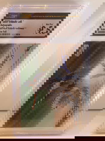 ANDRES GIMENEZ 2021 Topps Stadium Club Rainbow Foil #/10 CSG 9.5/10, Rookie Auto