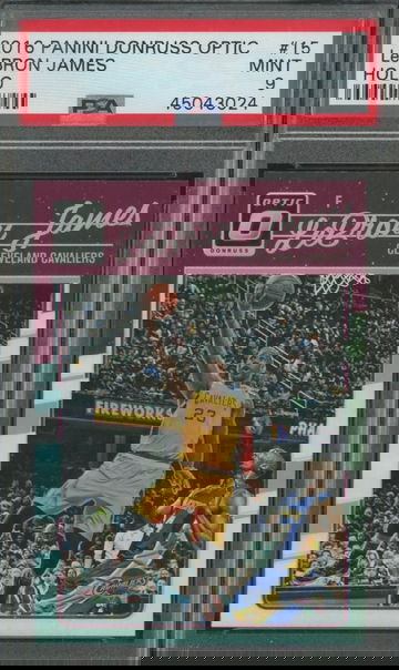 2016 Donruss Optic Holo Lebron James PSA 9