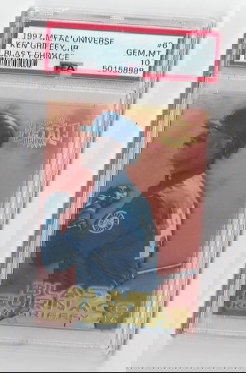 PSA 10 GEM MINT 1997 METAL UNIVERSE BLAST FURNACE KEN GRIFFEY JR CARD #6