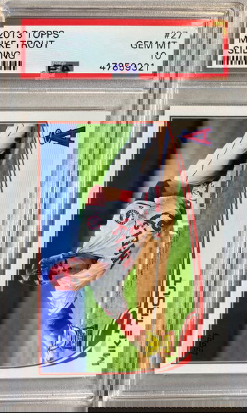 2013 Topps Mike Trout Gold Cup PSA 10