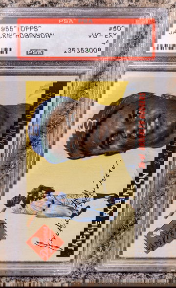 1955 Topps Jackie Robinson PSA 4 Centered