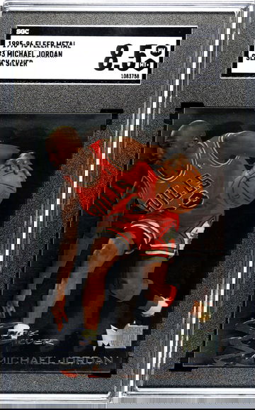 Michael Jordan 1995 Fleer Metal Slick Silver Insert SGC 8.5
