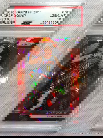 2018 trae young red ice RC psa 10