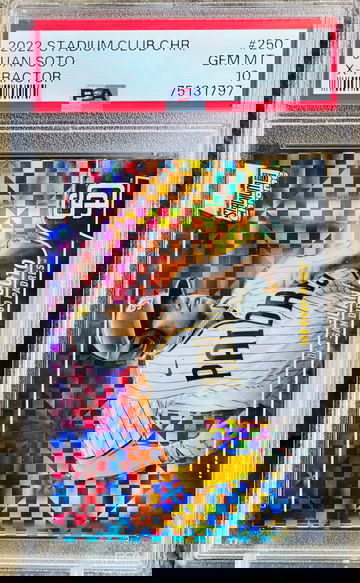 Juan Soto XFractor PSA 10 Stadium Club Chrome Refractor 2022