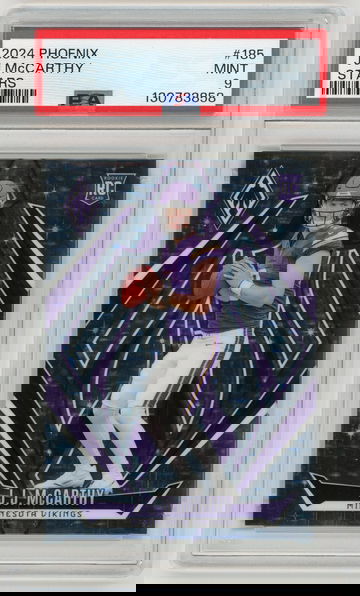 JJ MCCARTHY 2024 Panini Phoenix Rc #175/180 PSA 9