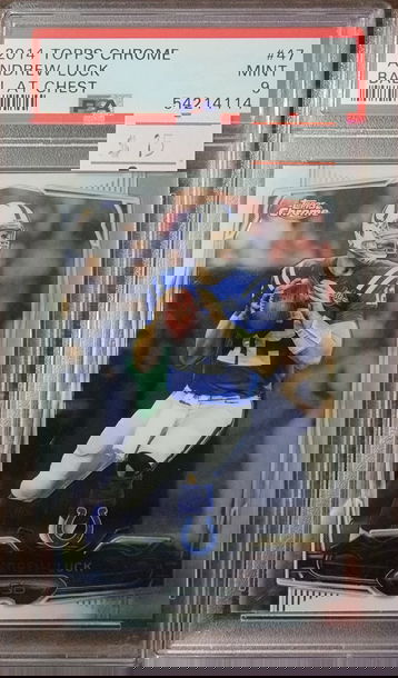 2014 Topps Chrome Andrew Luck PSA 9