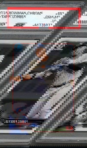 2018 Bowman Chrome Gleyber Torres RC PSA 10