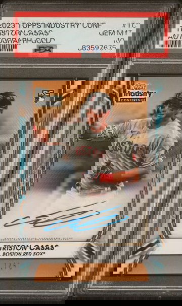 Triston Casas 2023 Topps Industry Conf. Gold Rookie RC Auto PSA 10 #d 1/5 RedSox