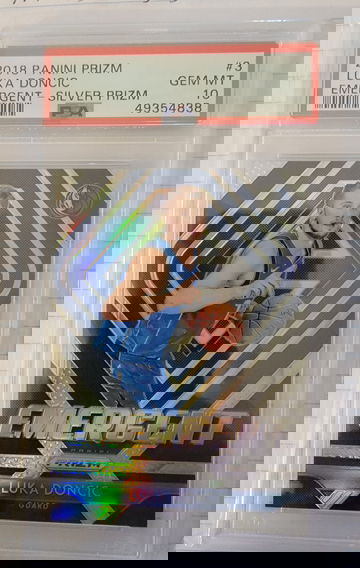 2018 Prizm Silver Emergent Luka Doncic PSA 10