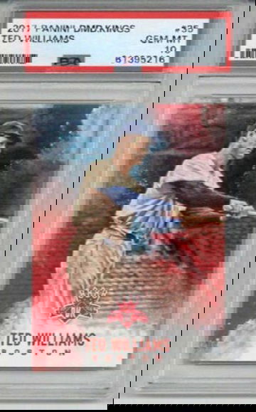 2017 PANINI DIAMOND KINGS #20 TED WILLIAMS CARD BOSTON RED SOX PSA 10 LOW POP