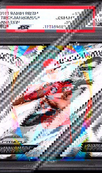 2017 Prizm Illumination Patrick Mahomes #3 PSA 10 Rookie RC Chiefs