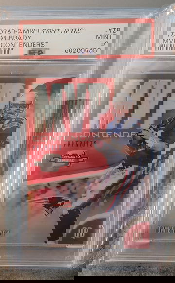 2018 Contenders Optic Tom Brady PSA 9