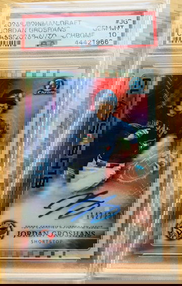 2018 Bowman Chrome Draft Jordan Groshans Class of 2018 PSA 10 Auto